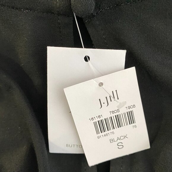 J. Jill Wearever Collection Dress Keyhole Black Short‎ Sleeve NWT Women's Small - Picture 5 of 7